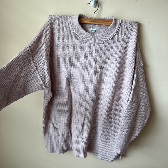 aerie Sweaters - Aerie Baby Pink Oversized Sweater Size Medium